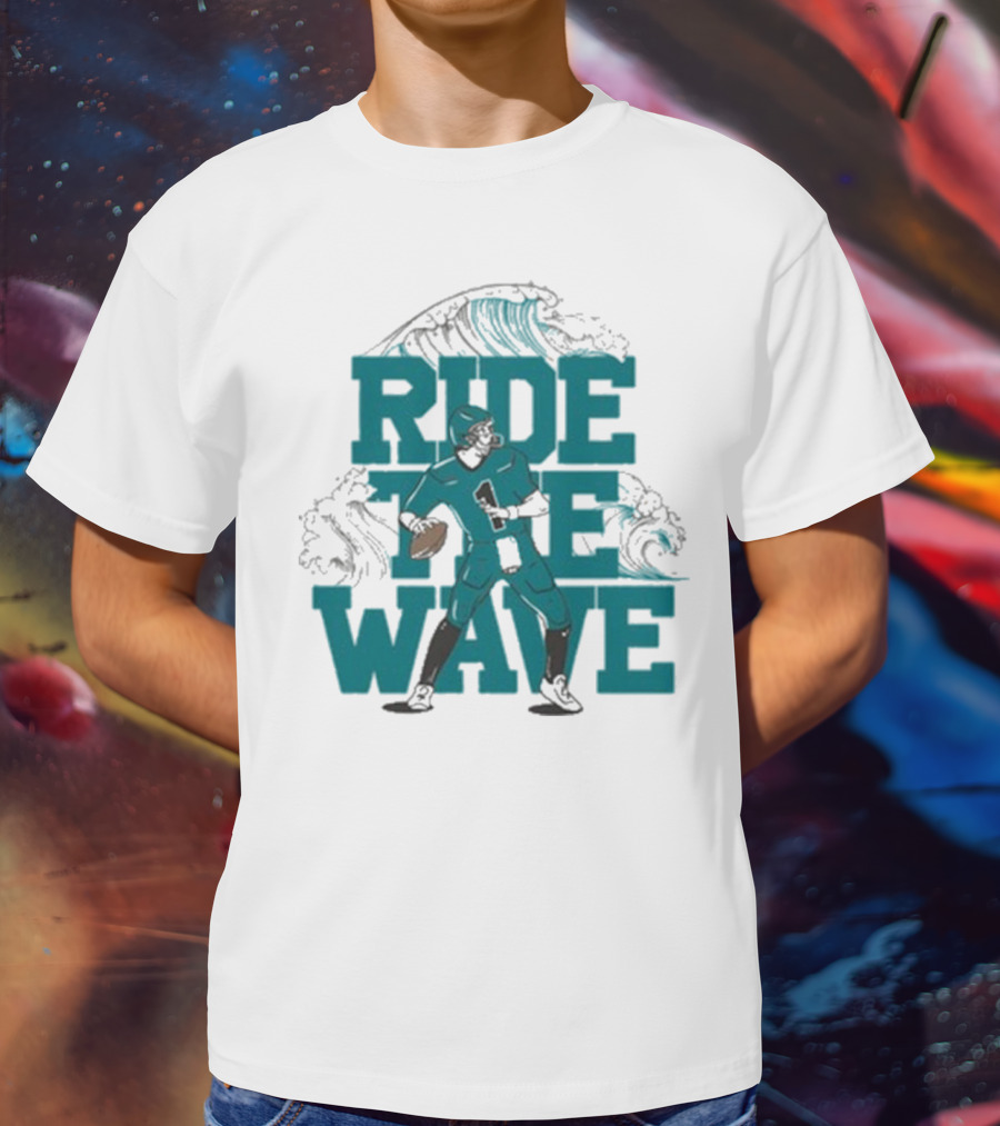 Ride The Wave Coastal Carolina University Football Quarterback Wave T-Shirt