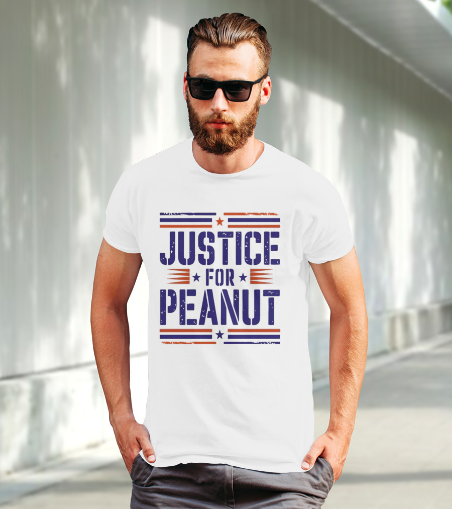 Justice For Peanut Vintage Squirrel Funny T-Shirt