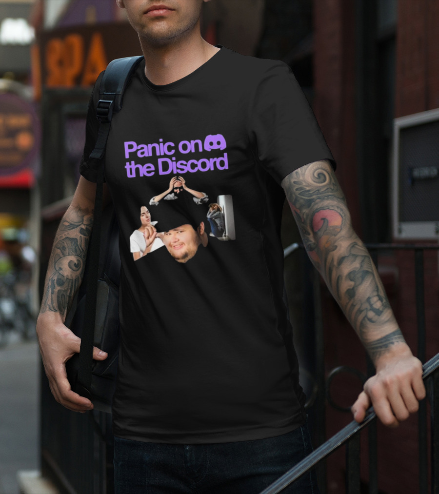 Panic On The Discord Meme Reaction Faces T-Shirt