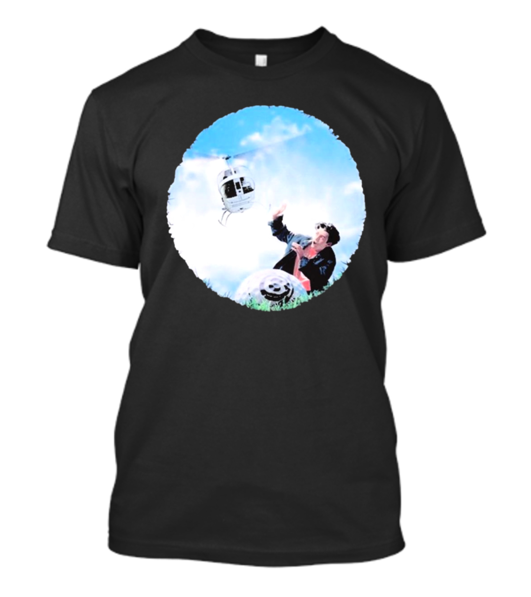 All But 6 Records Helicopter Happy Hunting T-Shirt
