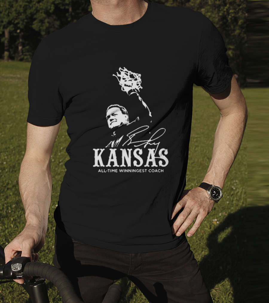 Bill Self Kansas All-Time Winningest Coach Signature T-Shirt