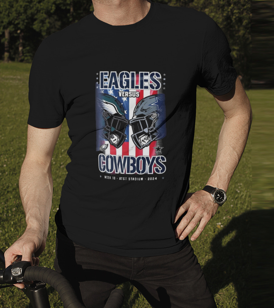 Eagles Versus Cowboys Week 10 AT&T Stadium T-Shirt