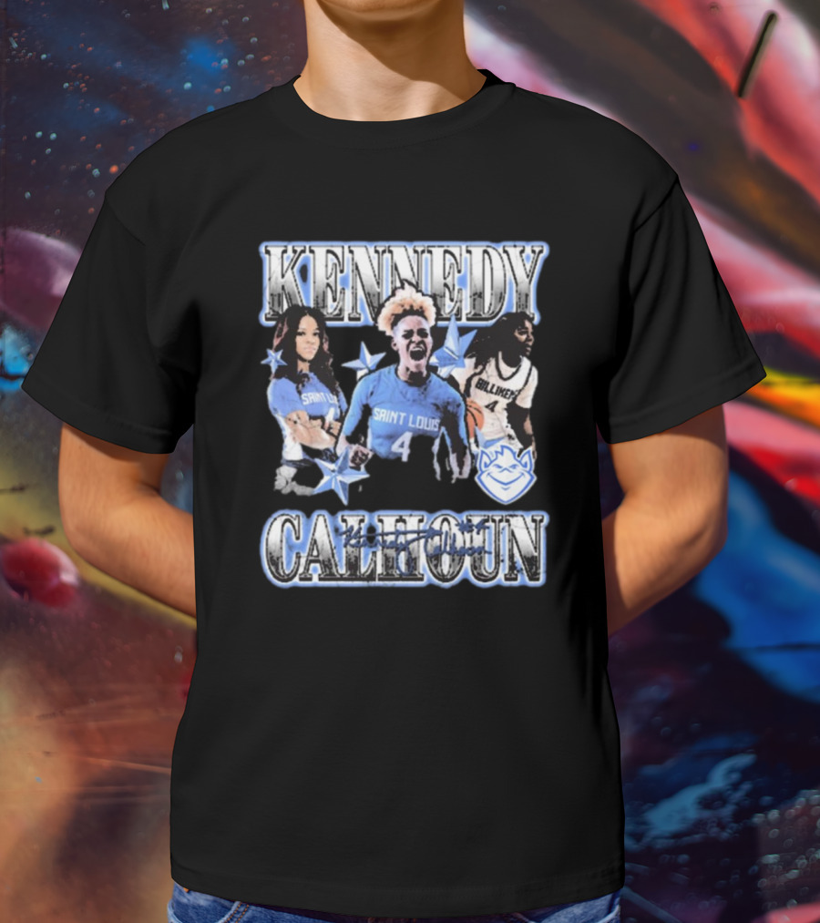 Kennedy Calhoun Saint Louis Billikens 4 Blue Jersey 90s T-Shirt