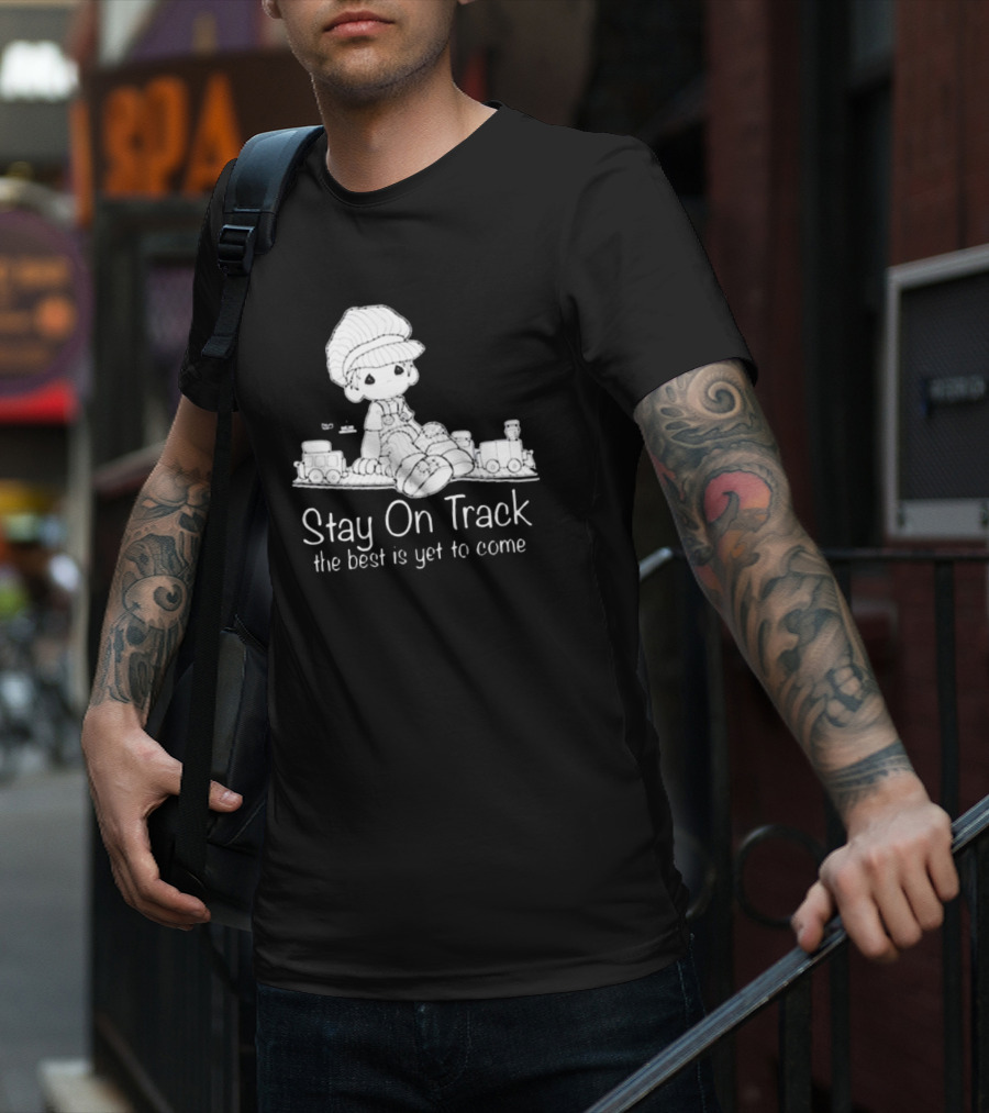 Online Ceramics Stay On Track The Best Is Yet To Come Precious Moments T-Shirt