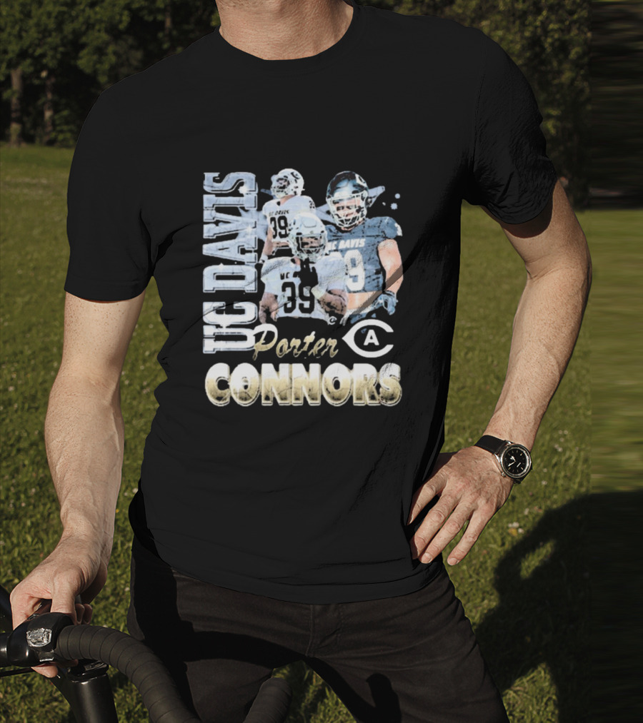 UC Davis Aggies Porter Connors 39 Football 90s T-Shirt
