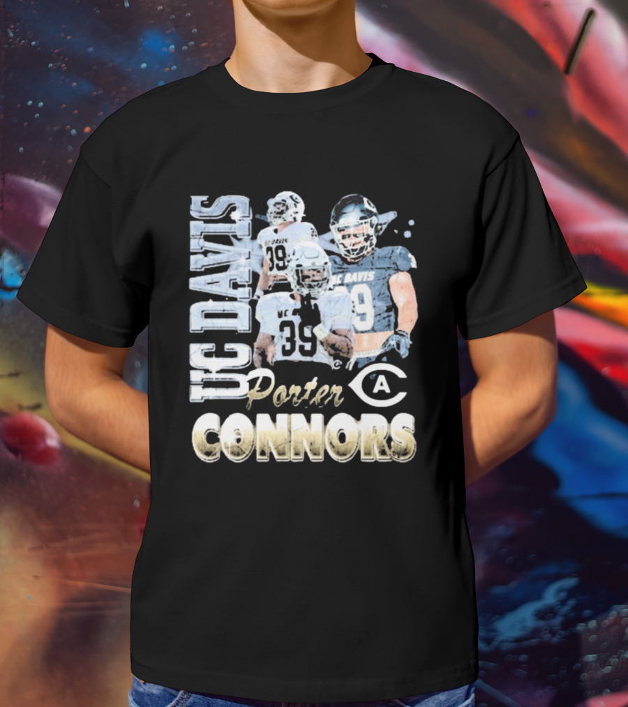 UC Davis Aggies Porter Connors 39 Football 90s T-Shirt