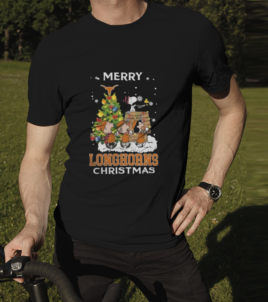 Texas Longhorns Snoopy Christmas T-Shirt