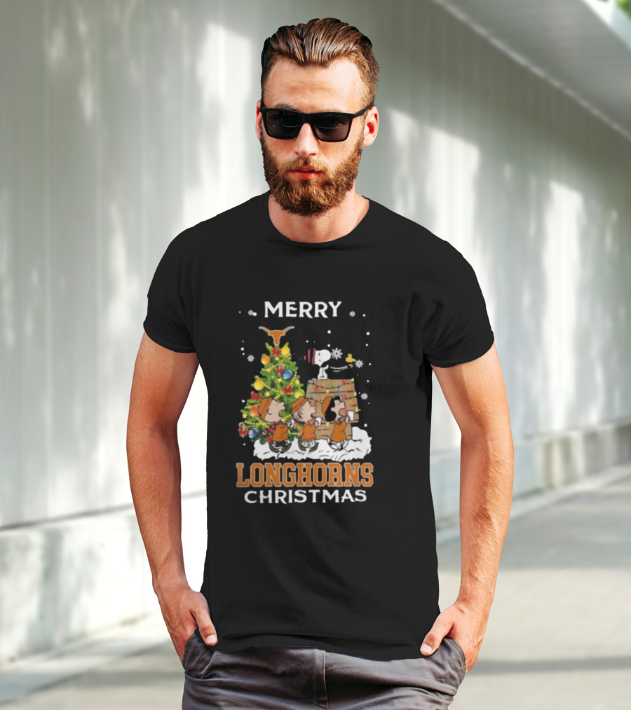 Texas Longhorns Snoopy Christmas T-Shirt