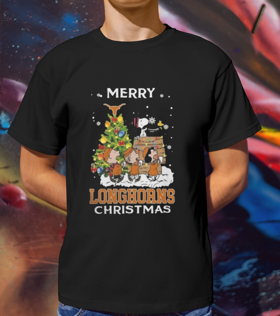 Texas Longhorns Snoopy Christmas T-Shirt