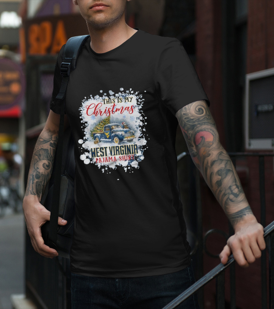 This Is My Christmas West Virginia Pajama T-Shirt