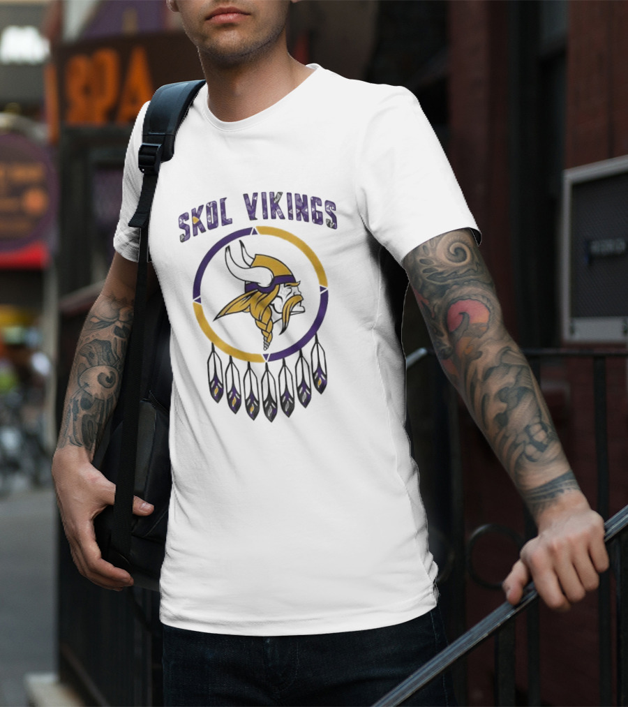 Skol Vikings Minnesota Vikings Native American Heritage Month T-Shirt