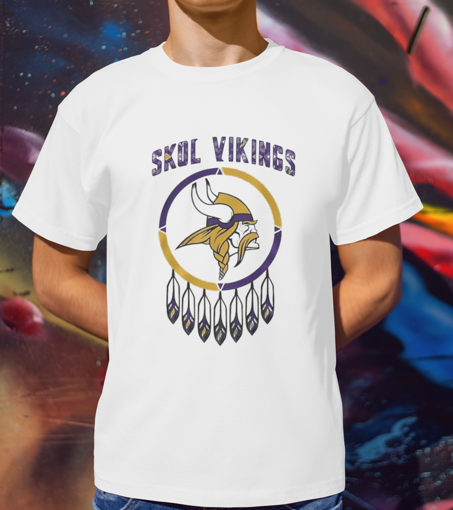 Skol Vikings Minnesota Vikings Native American Heritage Month T-Shirt