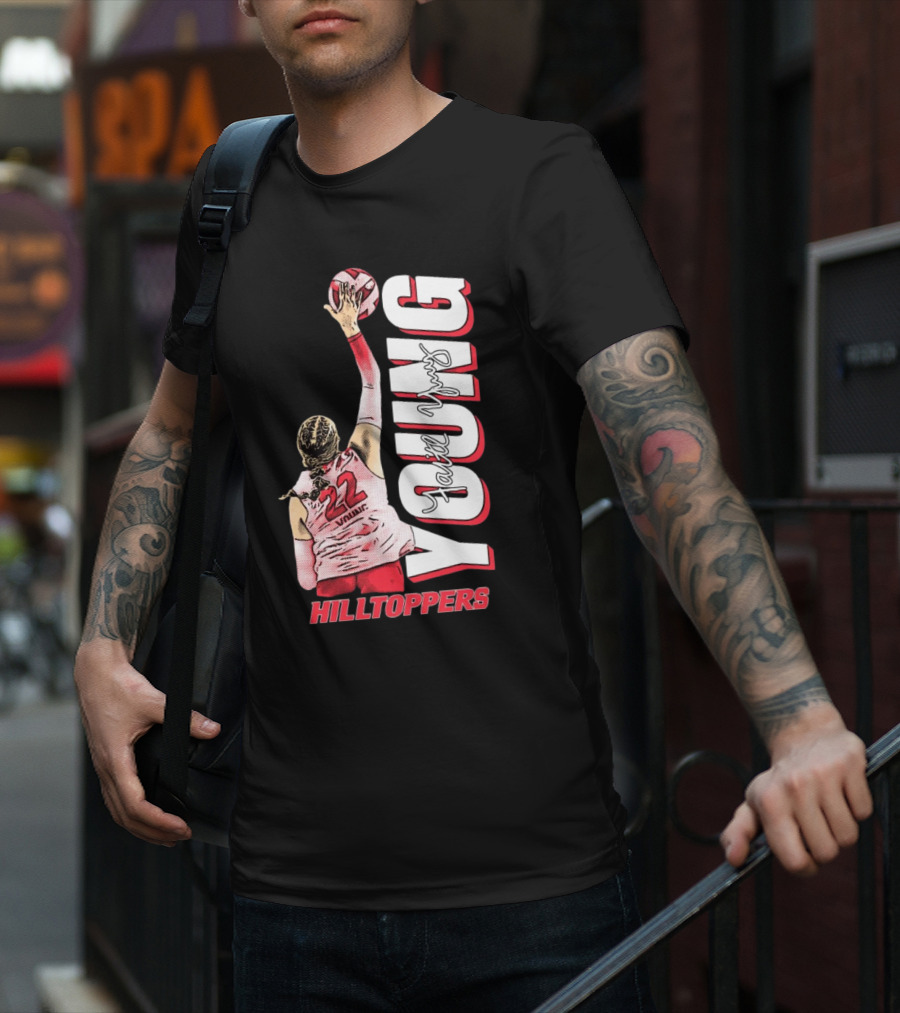 Faith Young Hilltoppers WKU Volleyball 22 Signature T-Shirt