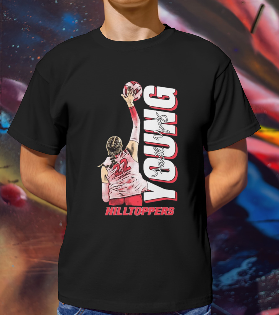 Faith Young Hilltoppers WKU Volleyball 22 Signature T-Shirt