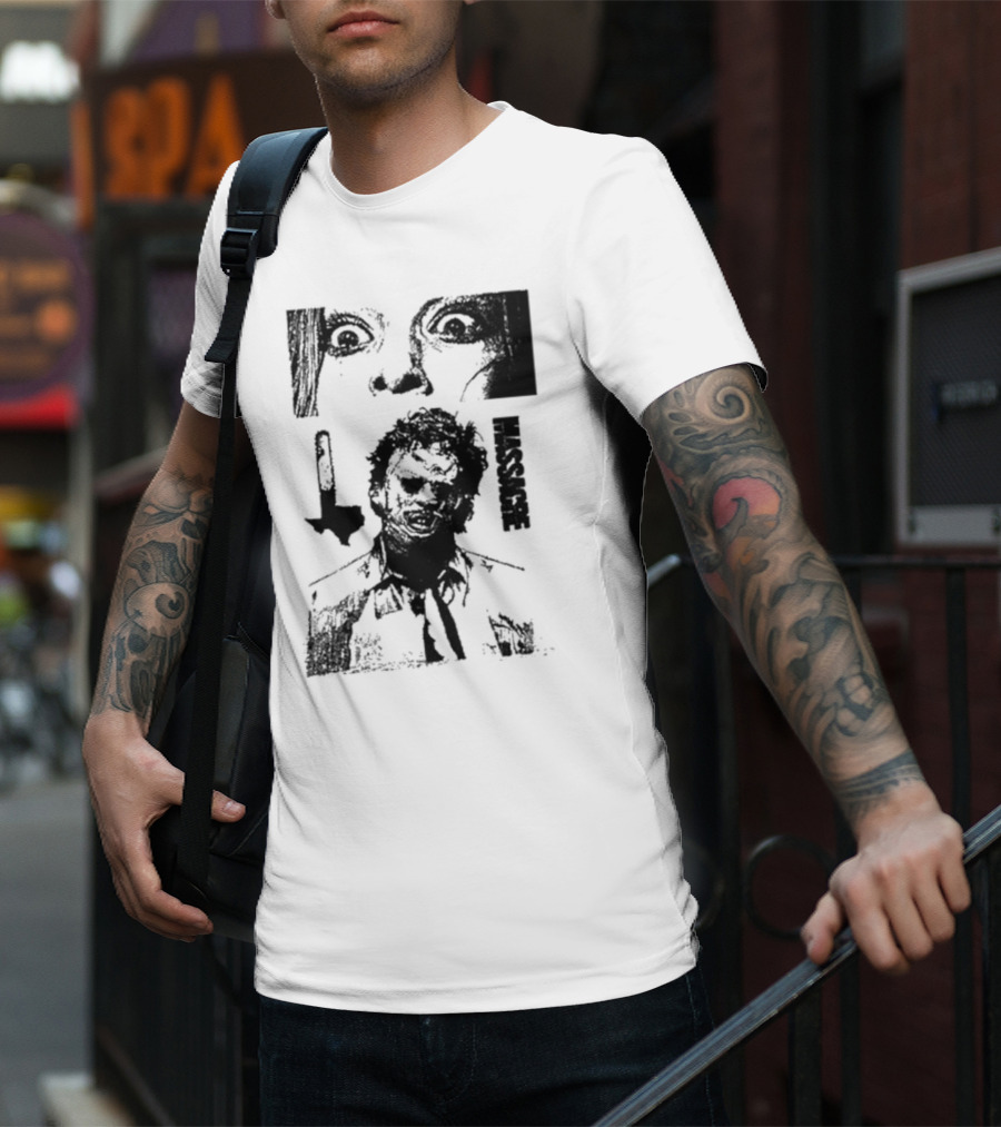 San Antonio Sharpist Texas Chainsaw Massacre Face Horror T-Shirt