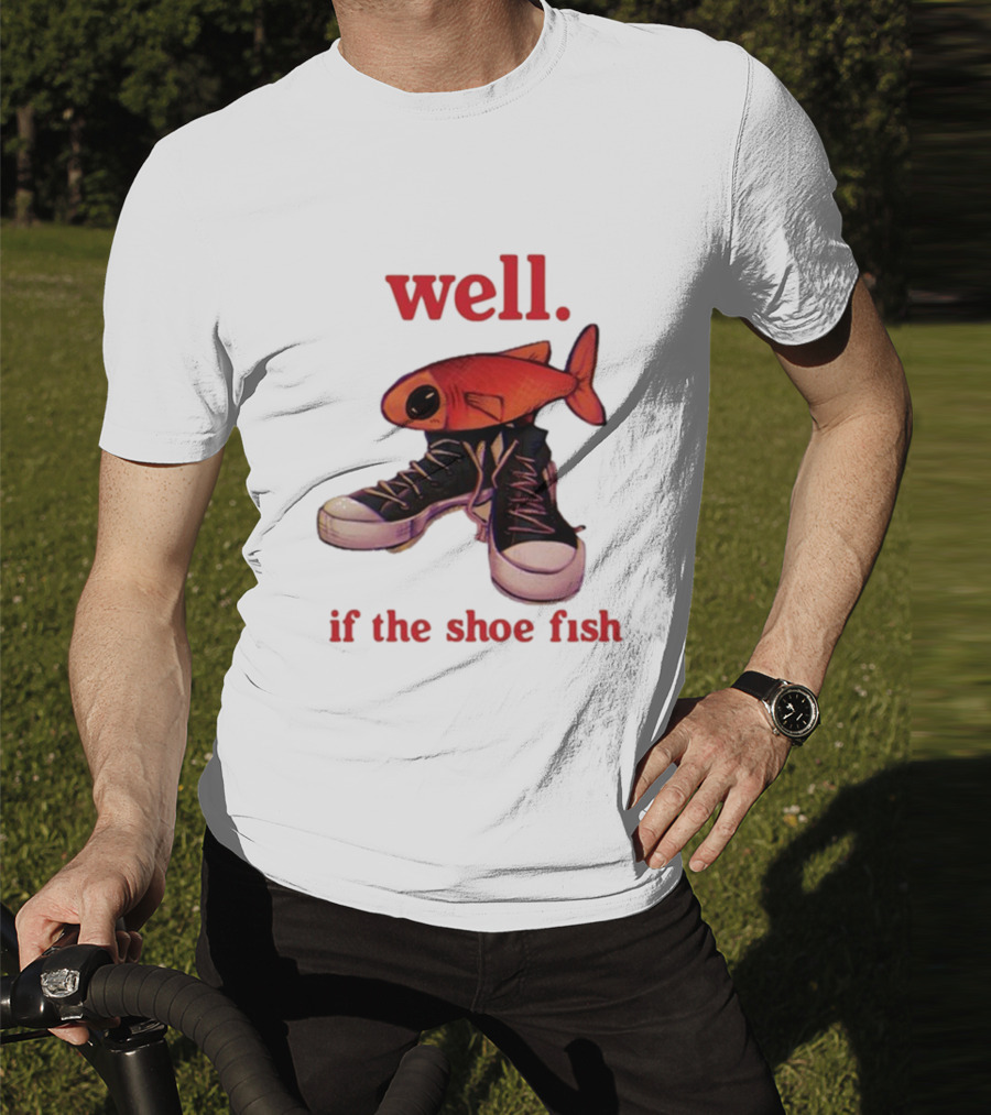 Well If The Shoe Fish, Converse Sneakers And Orange Fish T-Shirt