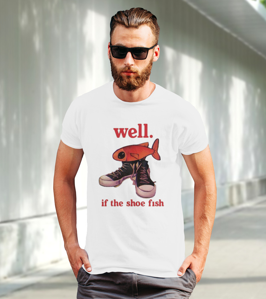 Well If The Shoe Fish, Converse Sneakers And Orange Fish T-Shirt
