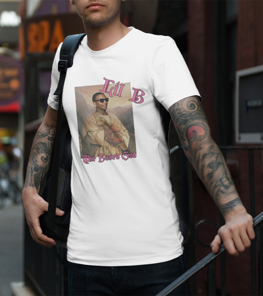 Lil B The Based God Savior Image With Sunglasses And Lamb T-Shirt