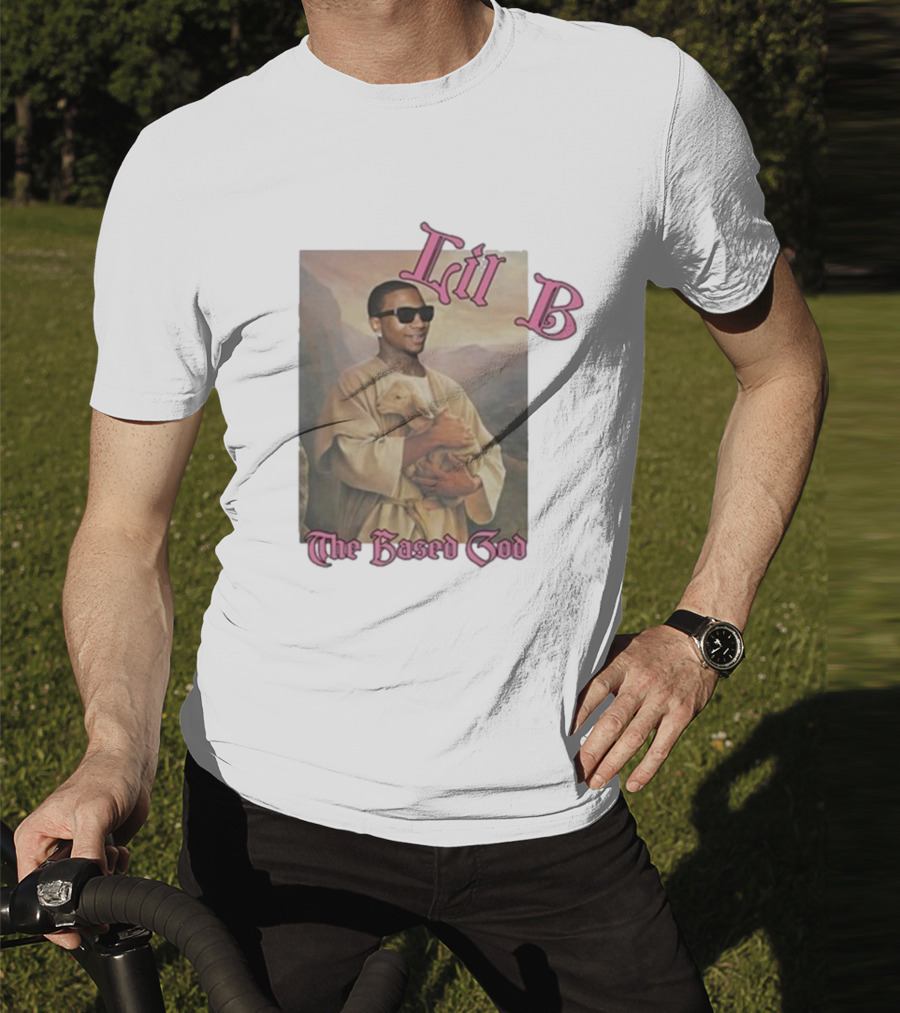 Lil B The Based God Savior Image With Sunglasses And Lamb T-Shirt