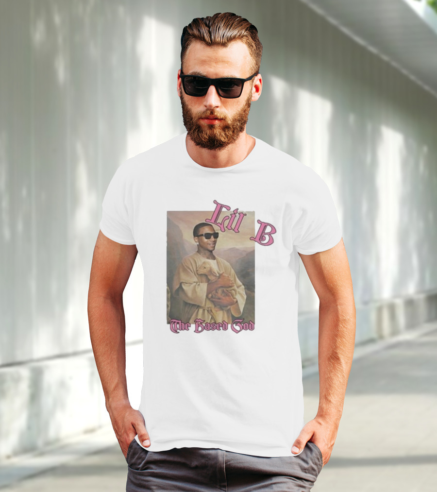 Lil B The Based God Savior Image With Sunglasses And Lamb T-Shirt