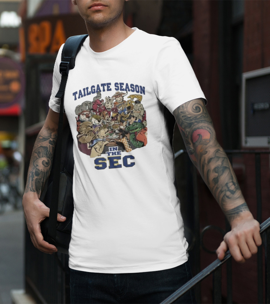 Tailgate Season In The SEC Mascot Gathering T-Shirt