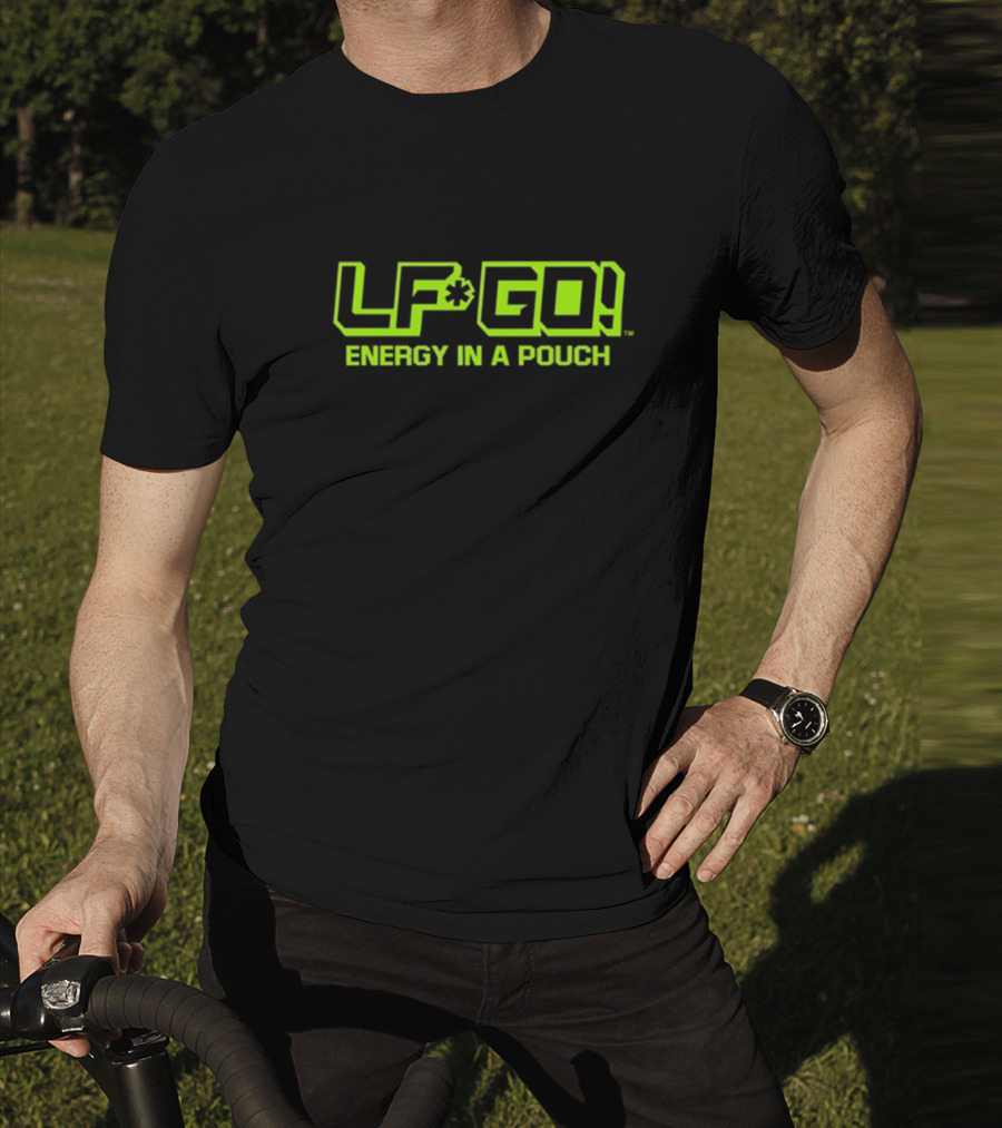 LFGO Energy In A Pouch Bright Neon Branding T-Shirt