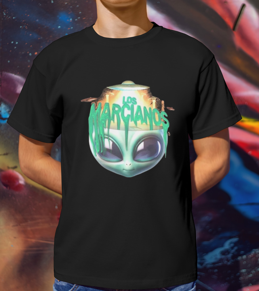 Los Marcianos Alien Head Universal Music Merch T-Shirt
