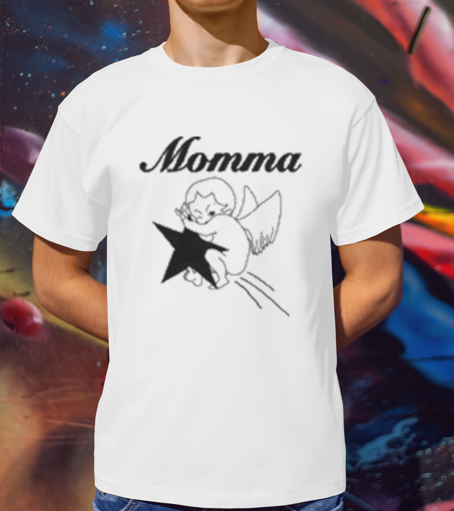 Momma Angel Holding Star T-Shirt