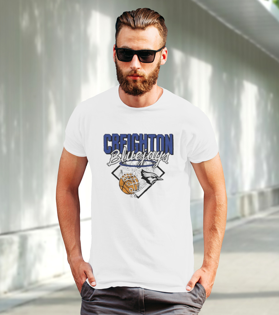 Creighton Bluejays Basketball Nothing But Net T-Shirt