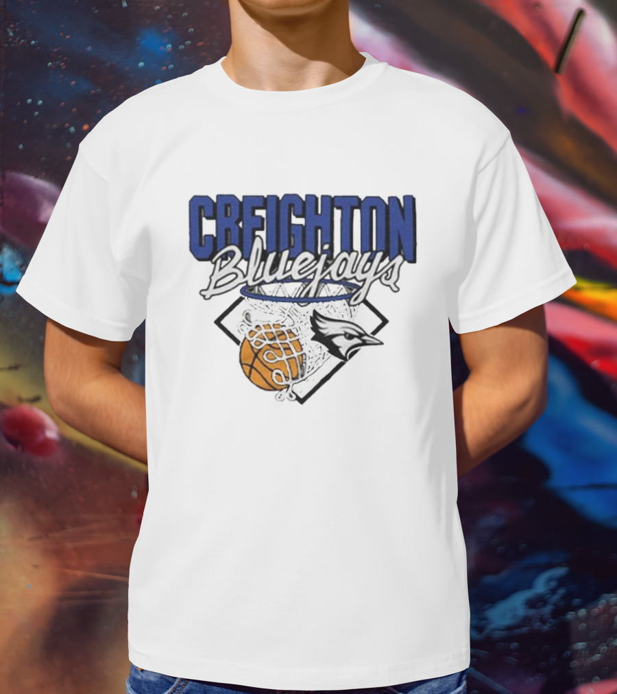 Creighton Bluejays Basketball Nothing But Net T-Shirt