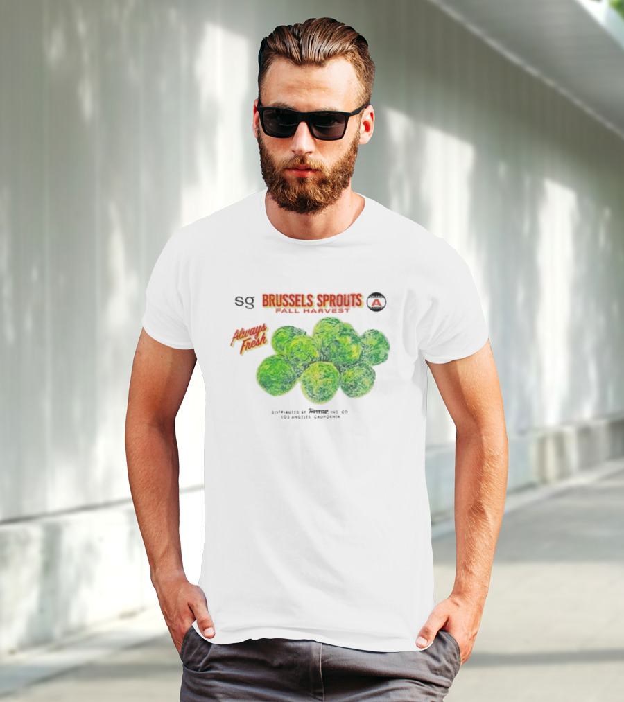Sweetgreen X MNTGE Brussels Sprouts Fall Harvest Always Fresh Los Angeles California T-Shirt