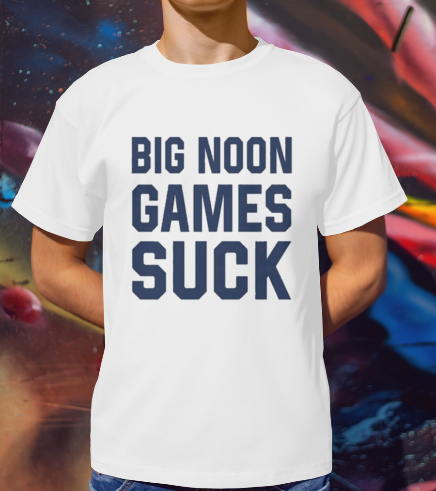 Jeremy Birmingham Big Noon Games Suck Football Commentary T-Shirt