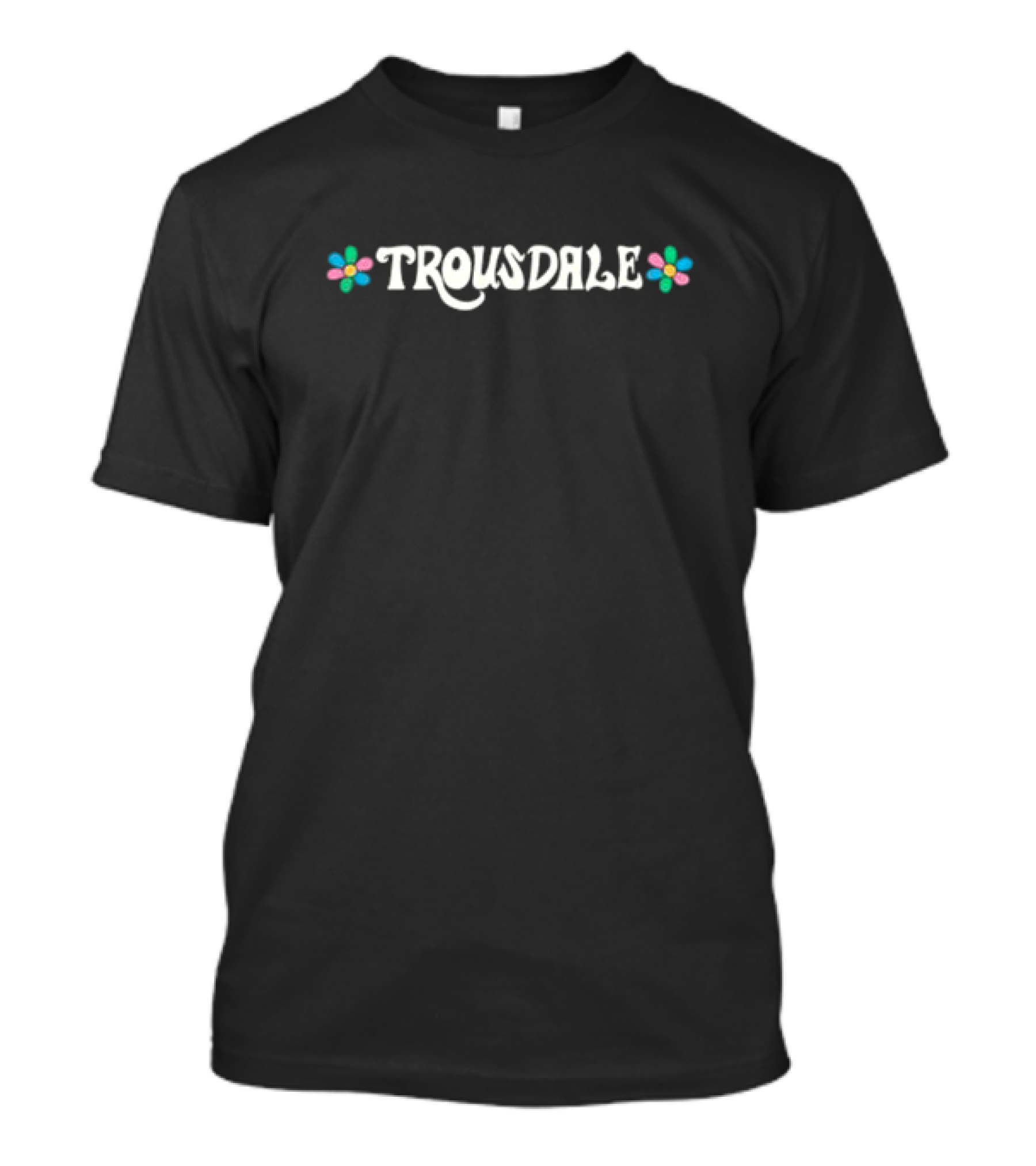 Trousdale Floral Accent Text T-Shirt
