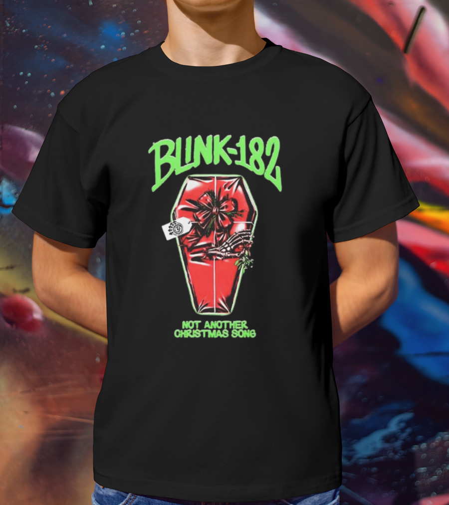 Blink-182 Not Another Christmas Song Coffin Gift T-Shirt