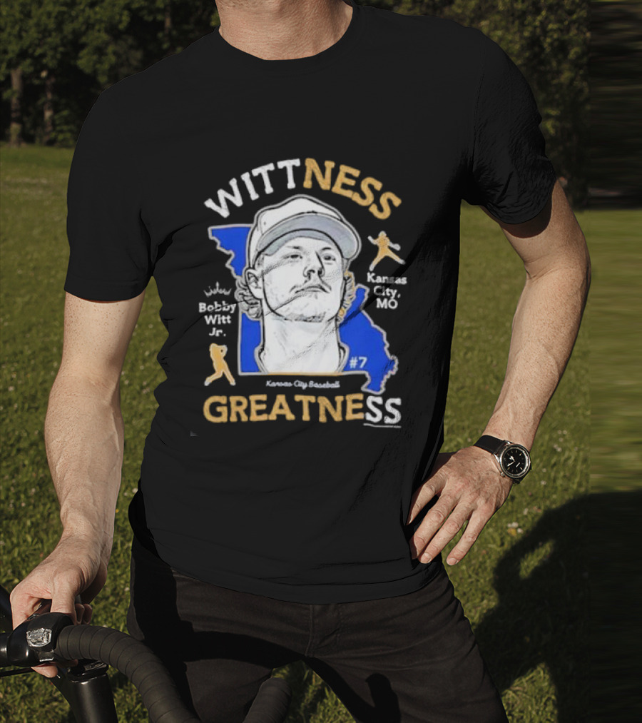 Wittness Greatness Bobby Witt Jr. Kansas City Baseball #7 Kansas City MO T-Shirt