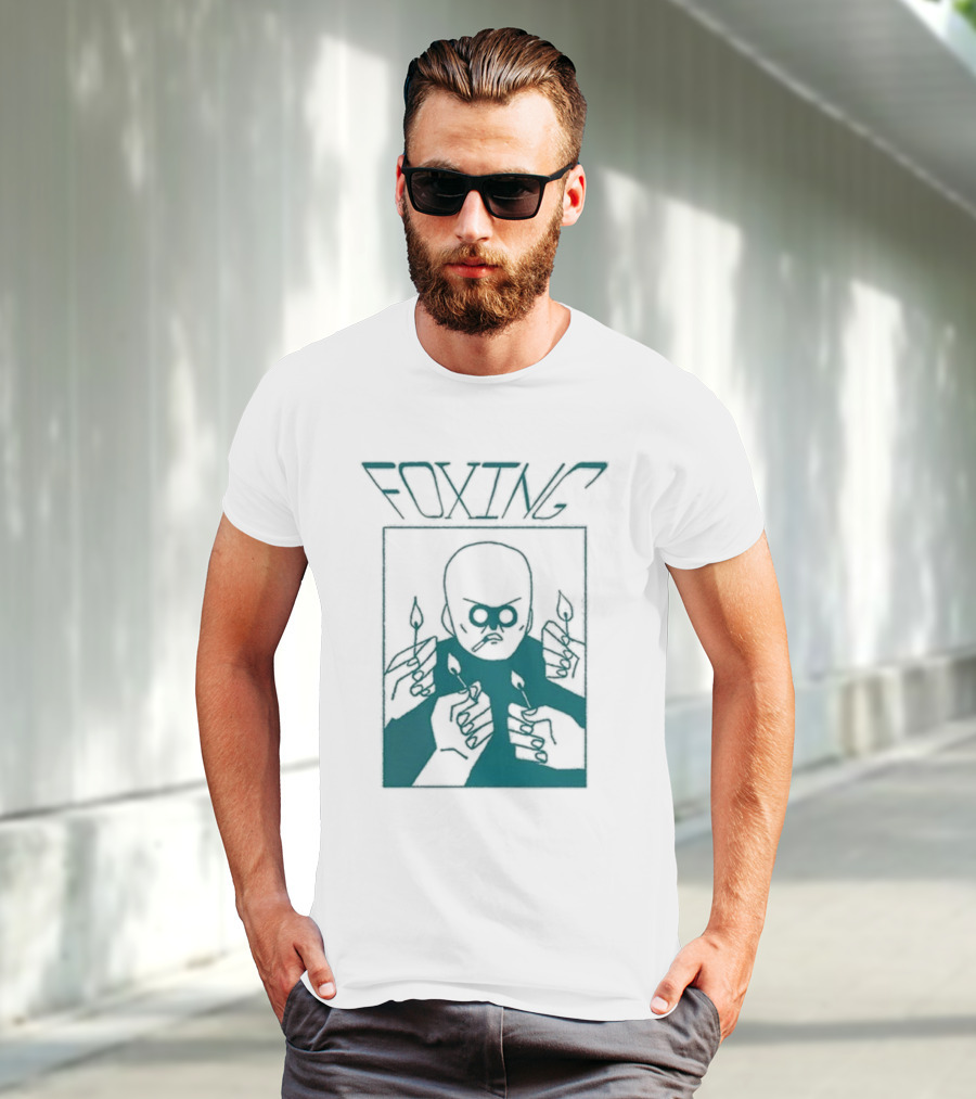 FOXING Cigman White Mysterious Smoker With Matches T-Shirt
