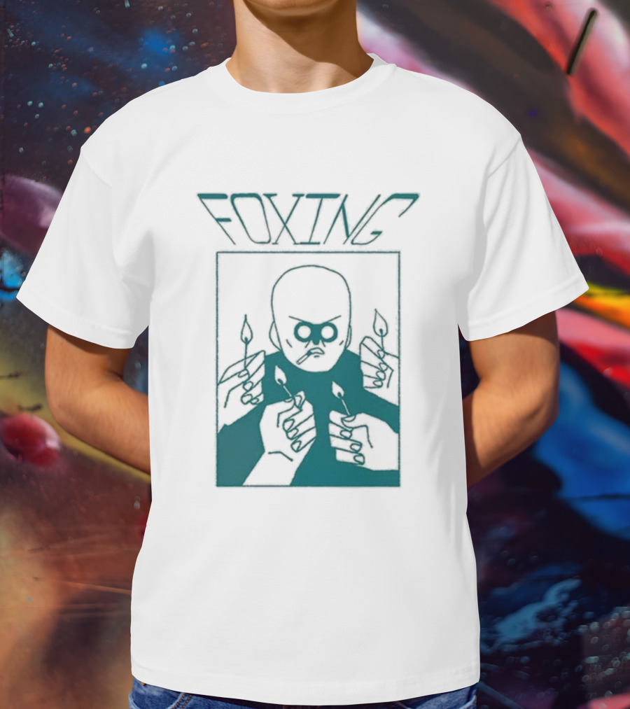 FOXING Cigman White Mysterious Smoker With Matches T-Shirt