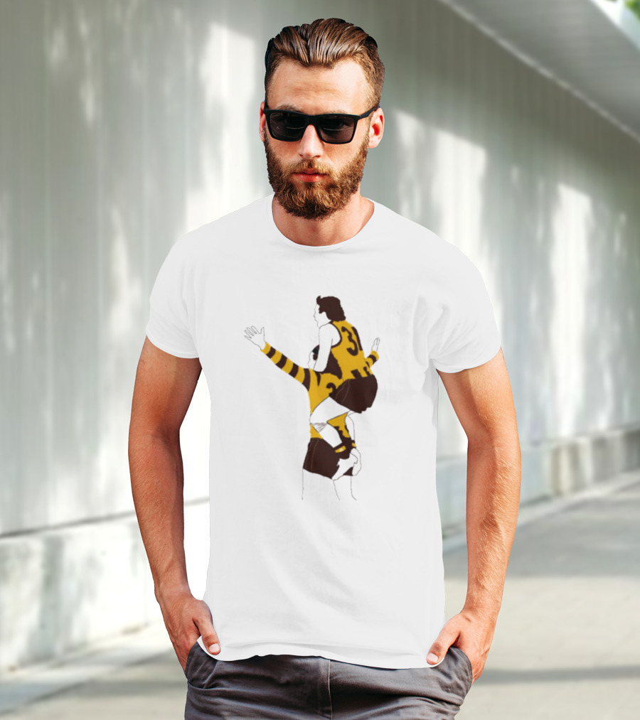 Ginny X Watto Classic Football Celebration Yellow And Black Stripes T-Shirt