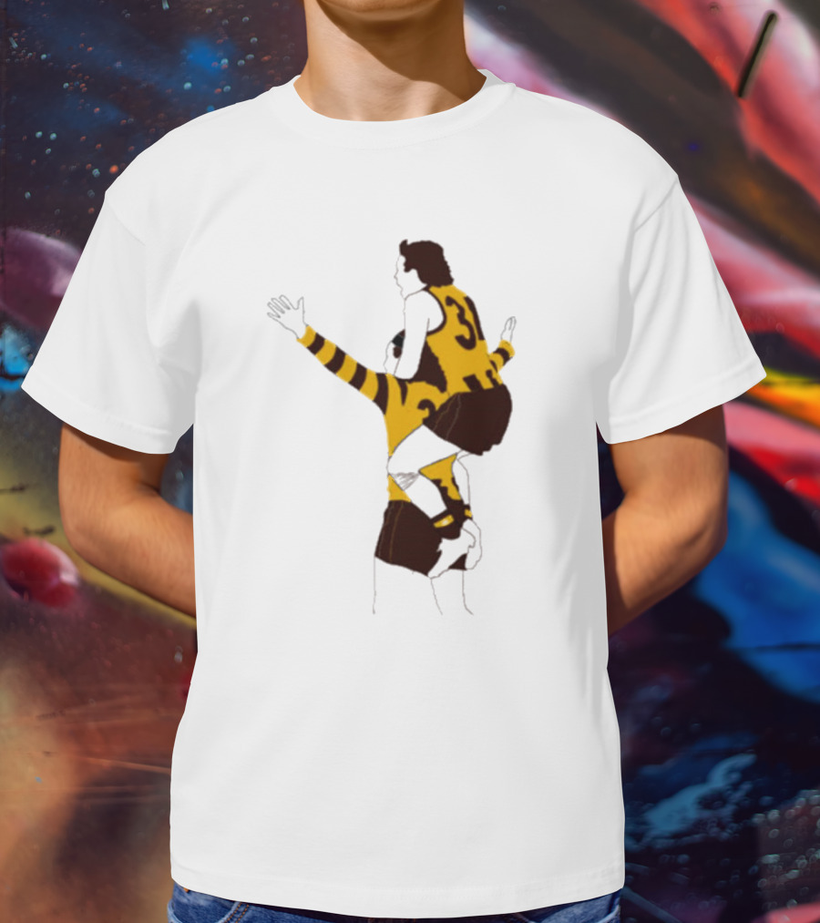 Ginny X Watto Classic Football Celebration Yellow And Black Stripes T-Shirt