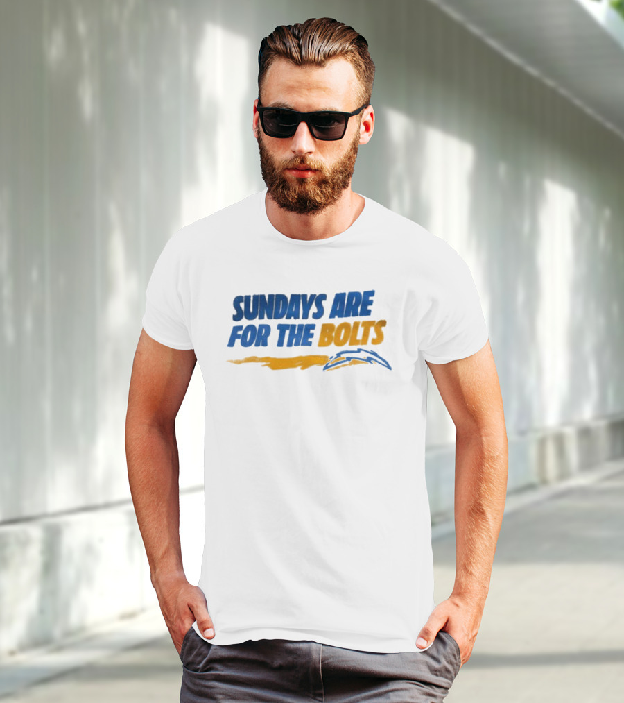 Sundays Are For The Bolts Los Angeles Chargers Fan Spirit T-Shirt
