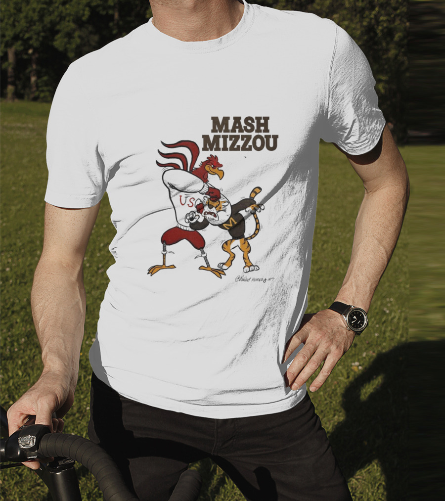Mash Mizzou South Carolina Gamecocks Vs. Missouri Tigers USC T-Shirt