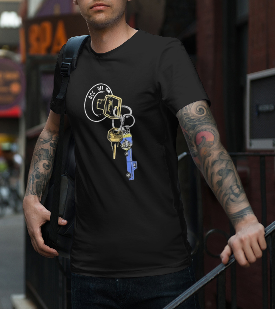 Post Malone Store F-1 Trillion Keys ACC OFF LOCK Keyring T-Shirt