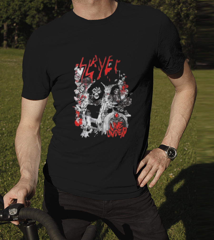 Slayer Live Undead Ghostly Concert Scene T-Shirt