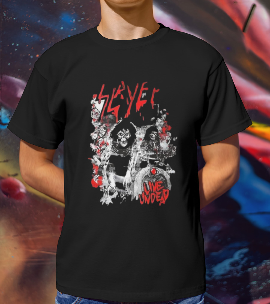 Slayer Live Undead Ghostly Concert Scene T-Shirt