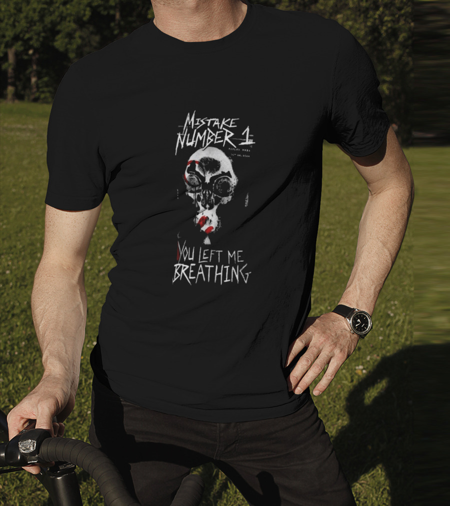 Mistake Number One You Left Me Breathing Skull Rhea Ripley T-Shirt