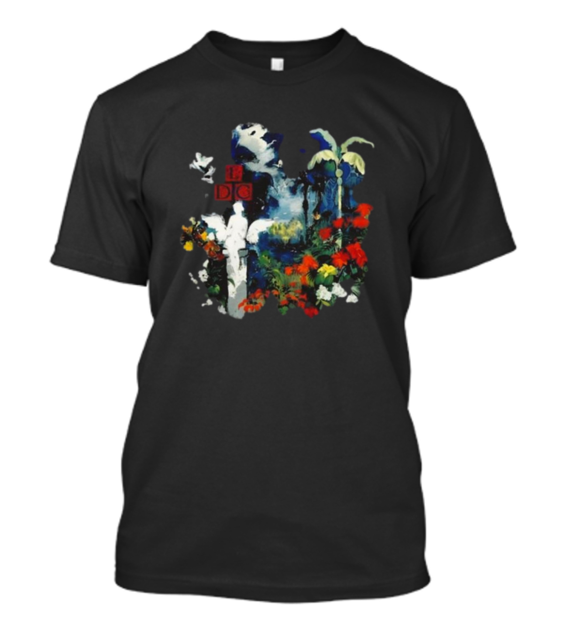 Tedua Oasis Tropical Fantasy With Lush Flowers And Palm Trees T-Shirt