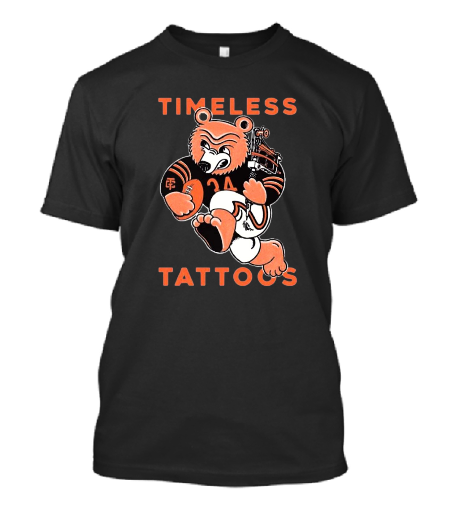 Timeless Tattoos Chicago Bears Football Bear T-Shirt