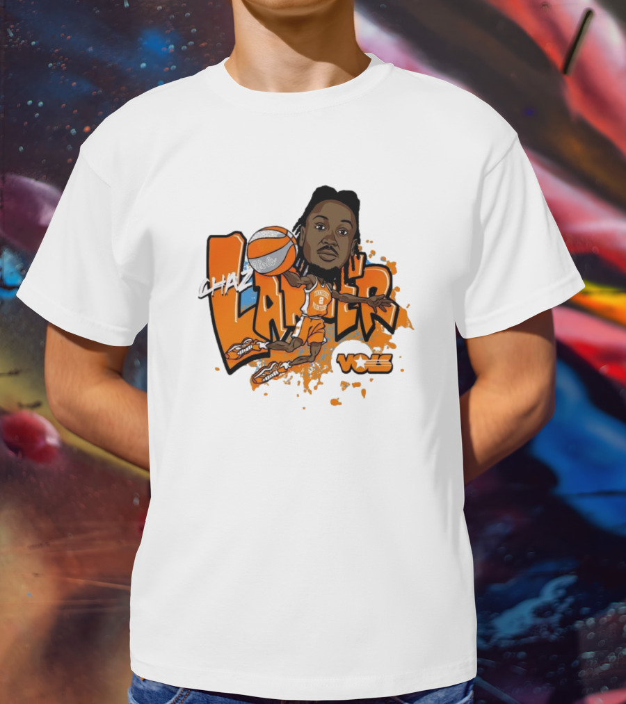 Chaz Lanier Tennessee Vols Basketball Caricature NCAA Volunteers T-Shirt