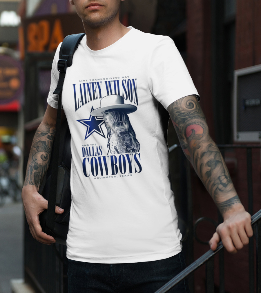Lainey Wilson Live Thanksgiving Day With Dallas Cowboys Arlington Texas T-Shirt