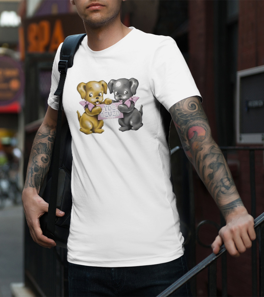 Tde Forever The Driver Era Cute Puppy Duo With Bows T-Shirt